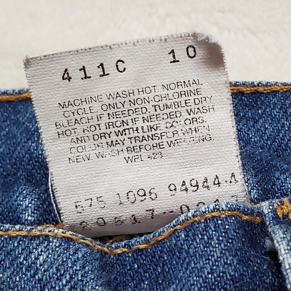 VINTAGE 90s Levi's 517 Orange Tab Stone Wash High Rise Bootcut Jeans - Picture 12 of 13